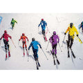 Skiers Oil Painting 