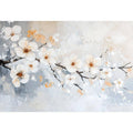 White Flowers Oil Painting