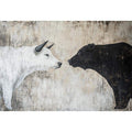 Bear and Bull Oil Painting 