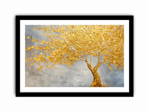 Golden Tree II Canvas Painting 