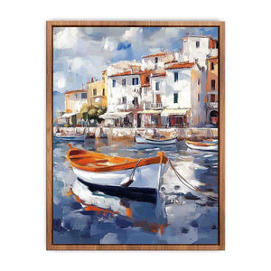 Venice Boat Canvas Painting 