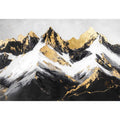 Gold Mountains Oil Painting 