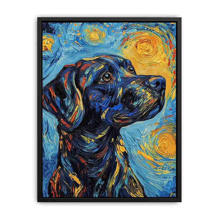 Dog Canvas Painting 