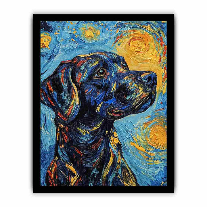 Dog Canvas Painting 