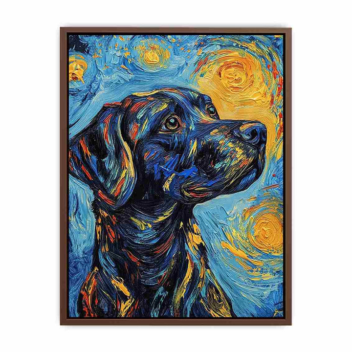 Dog Canvas Painting 