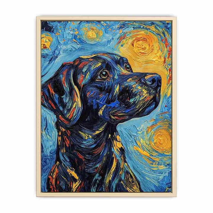 Dog Canvas Painting 