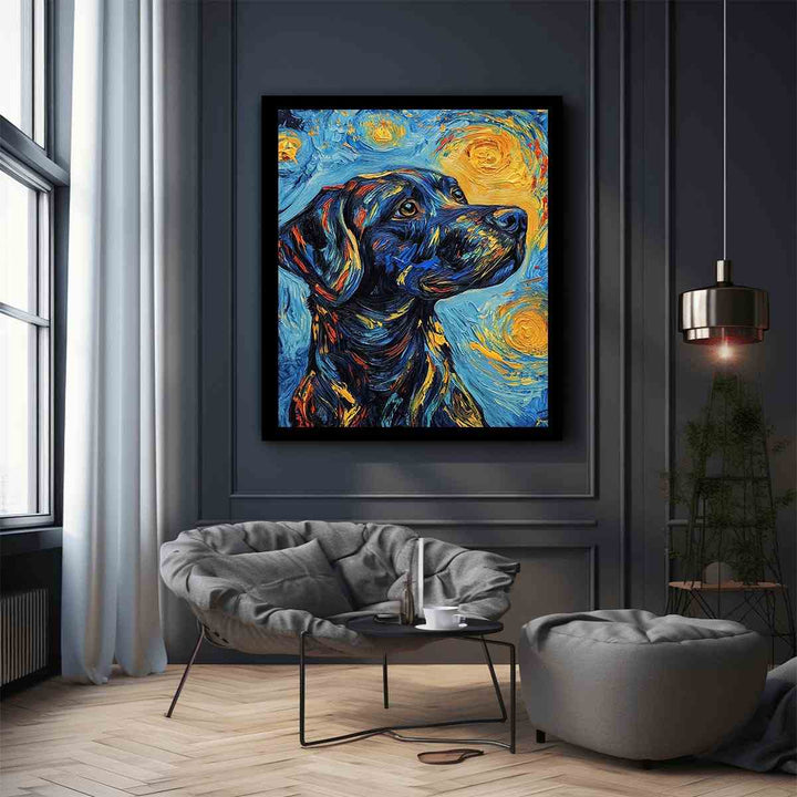 Dog Canvas Painting 