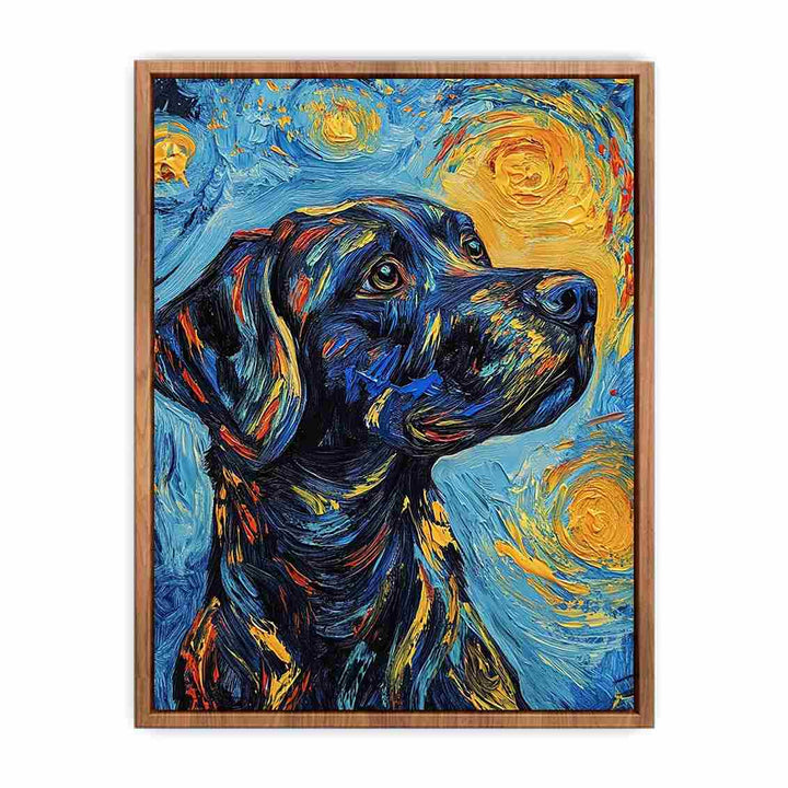 Dog Canvas Painting 