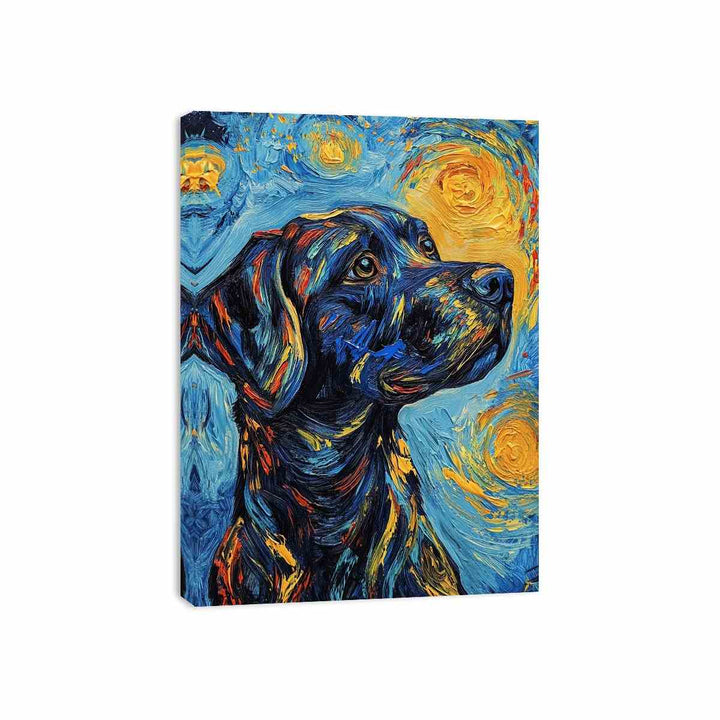 Dog Canvas Painting 