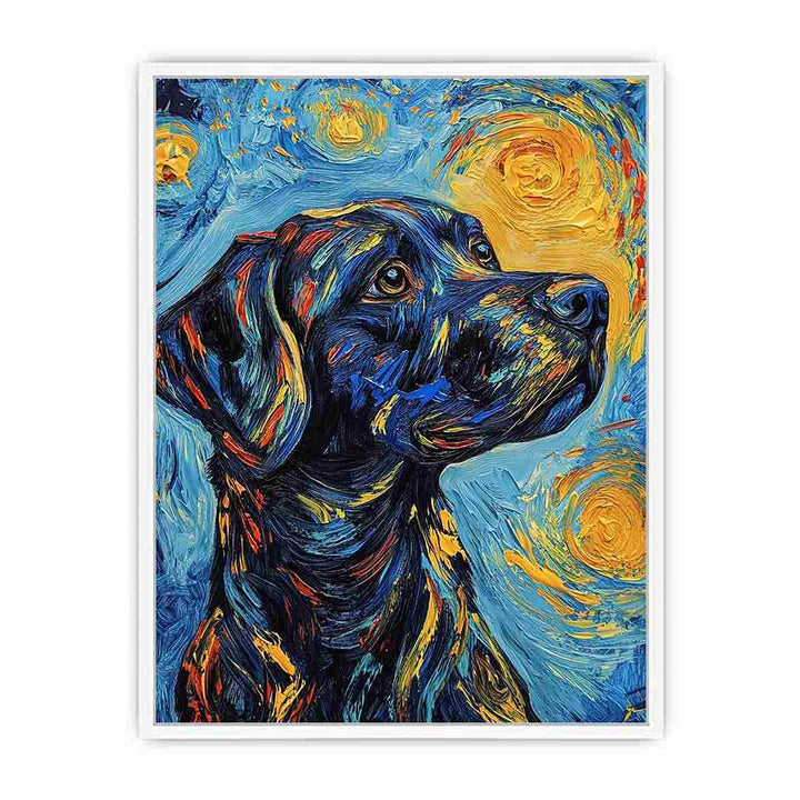 Dog Canvas Painting 