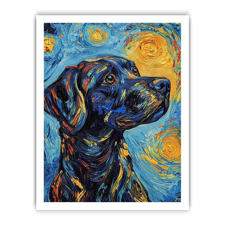 Dog Canvas Painting 