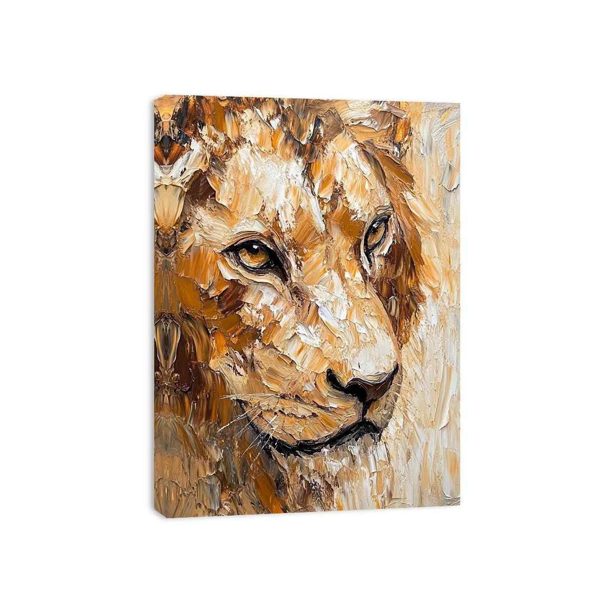 King of Beasts Canvas Painting 