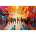 Urban Ballet Oil Painting 
