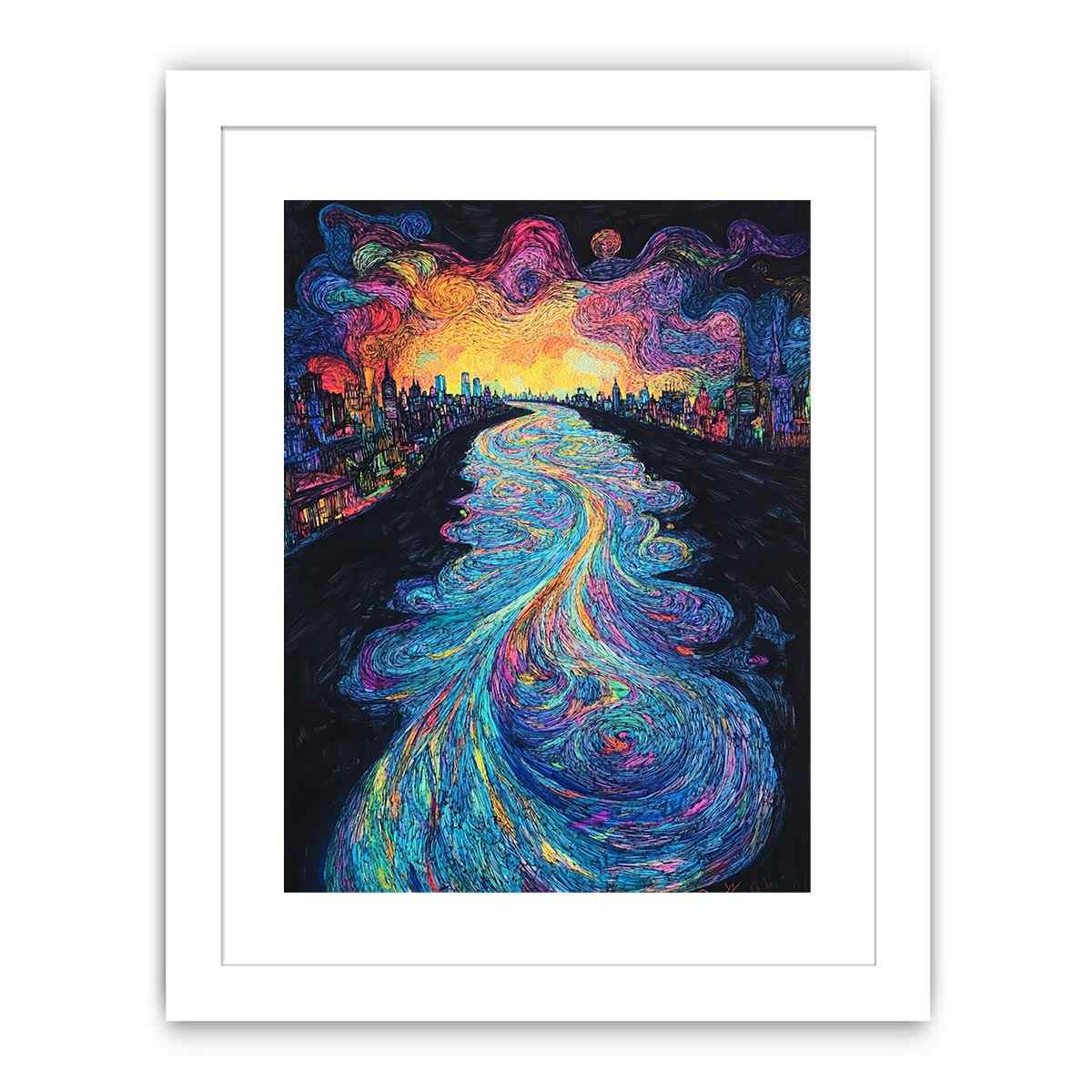 Thames river Canvas Painting 