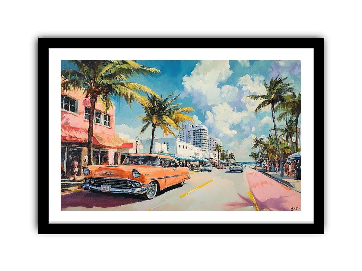 Miami Canvas Painting 