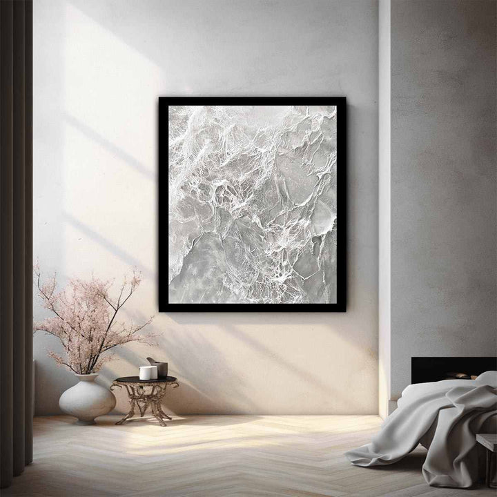 Silver Abstract Painting 