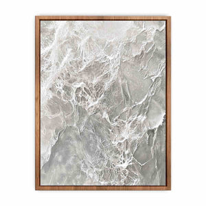 Silver Abstract Canvas Painting 