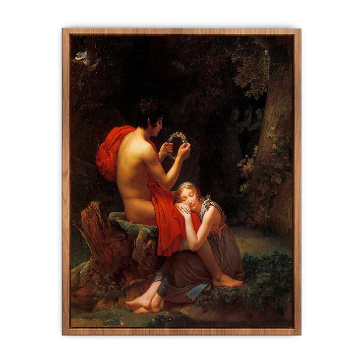 Garland sleeping beauty in forest  Poster