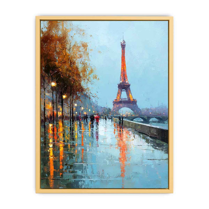 Parisian Sunset  Streched canvas