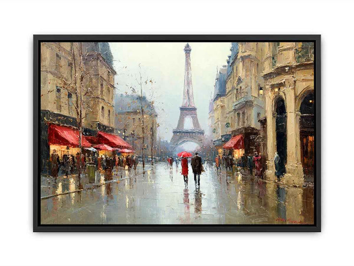 Eiffel Tower Reflections Canvas Print