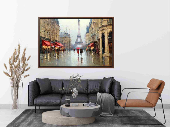 Eiffel Tower Reflections Painting