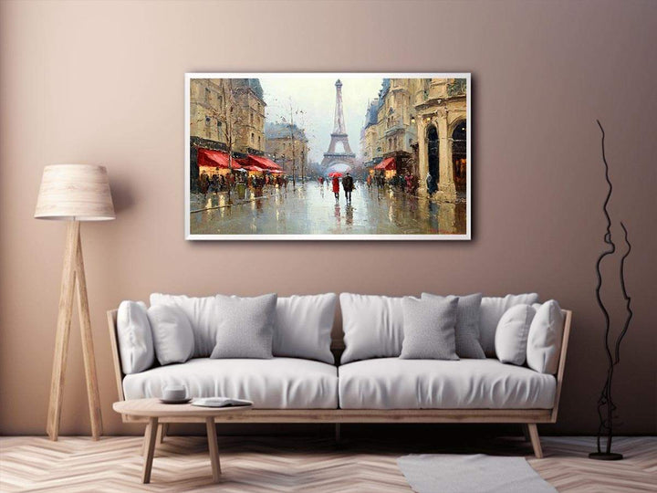 Eiffel Tower Reflections Painting