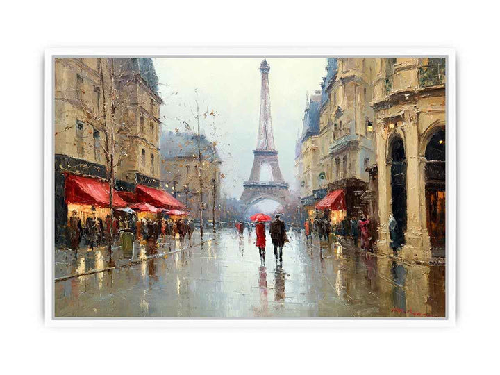 Eiffel Tower Reflections Framed Print