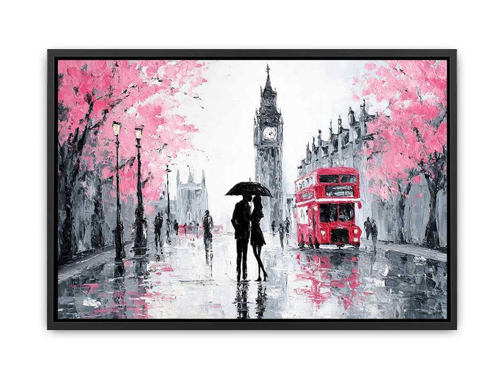 London Tower Romance  Canvas Print