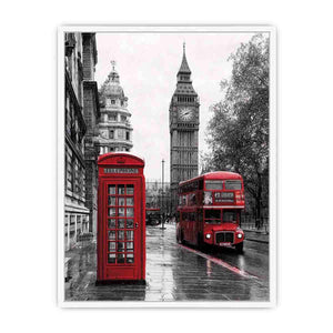 London Calling ��� Red Bus  Framed Print