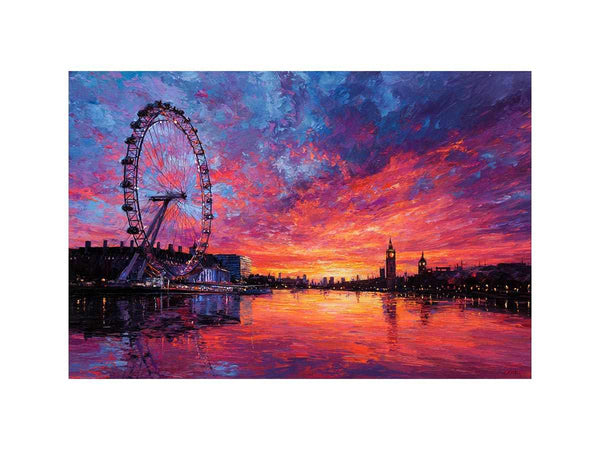 London Eye Sunset