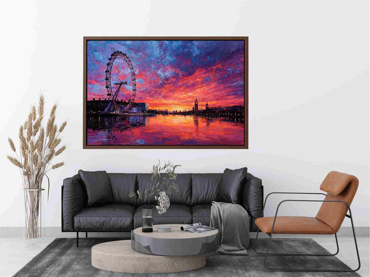 London Eye Sunset Painting