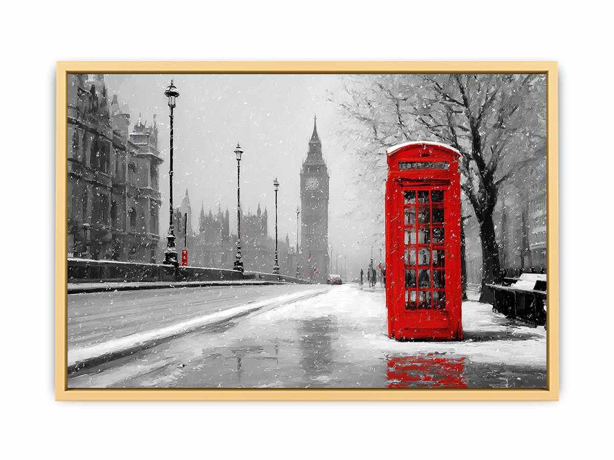 Timeless Red Booth  Streched canvas