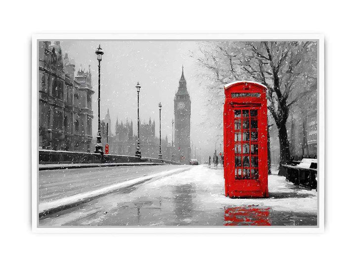 Timeless Red Booth Framed Print
