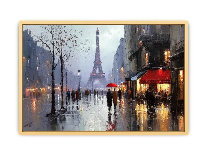 Paris Lights Streched canvas