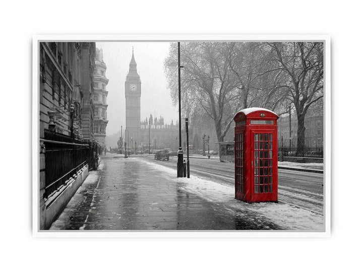 The London Booth Framed Print