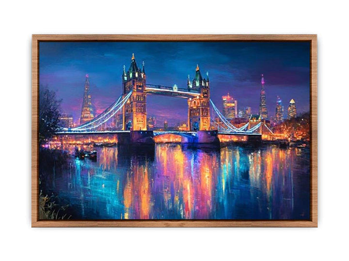 London Illuminated at Night Poster