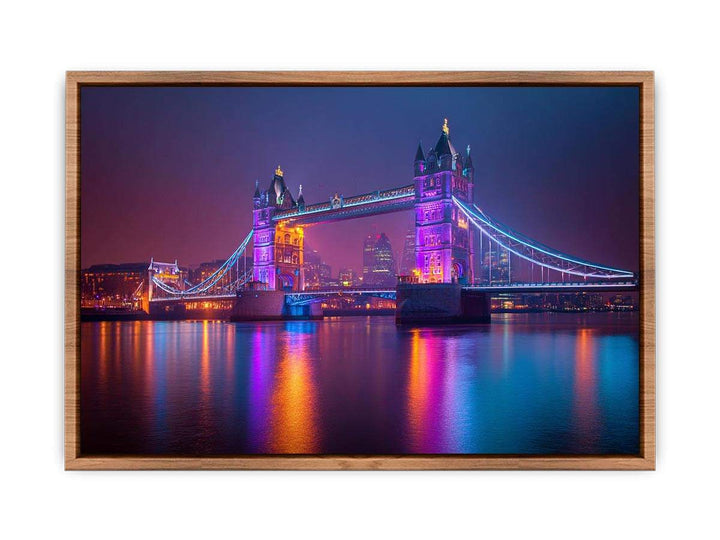 London Bridge in Lights Poster