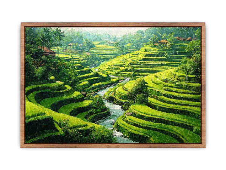 Rice Terrace paddy  bali Poster