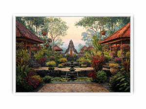 Bali Garden Framed Print