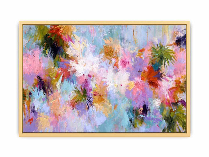 Tropical Bali Abstract  Streched canvas