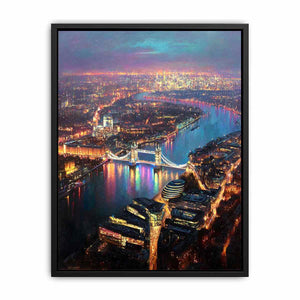 Bird���s Eye London  Canvas Print