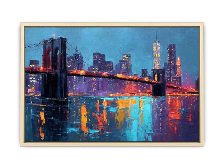 Brooklyin Bridge Abstract  Art Print