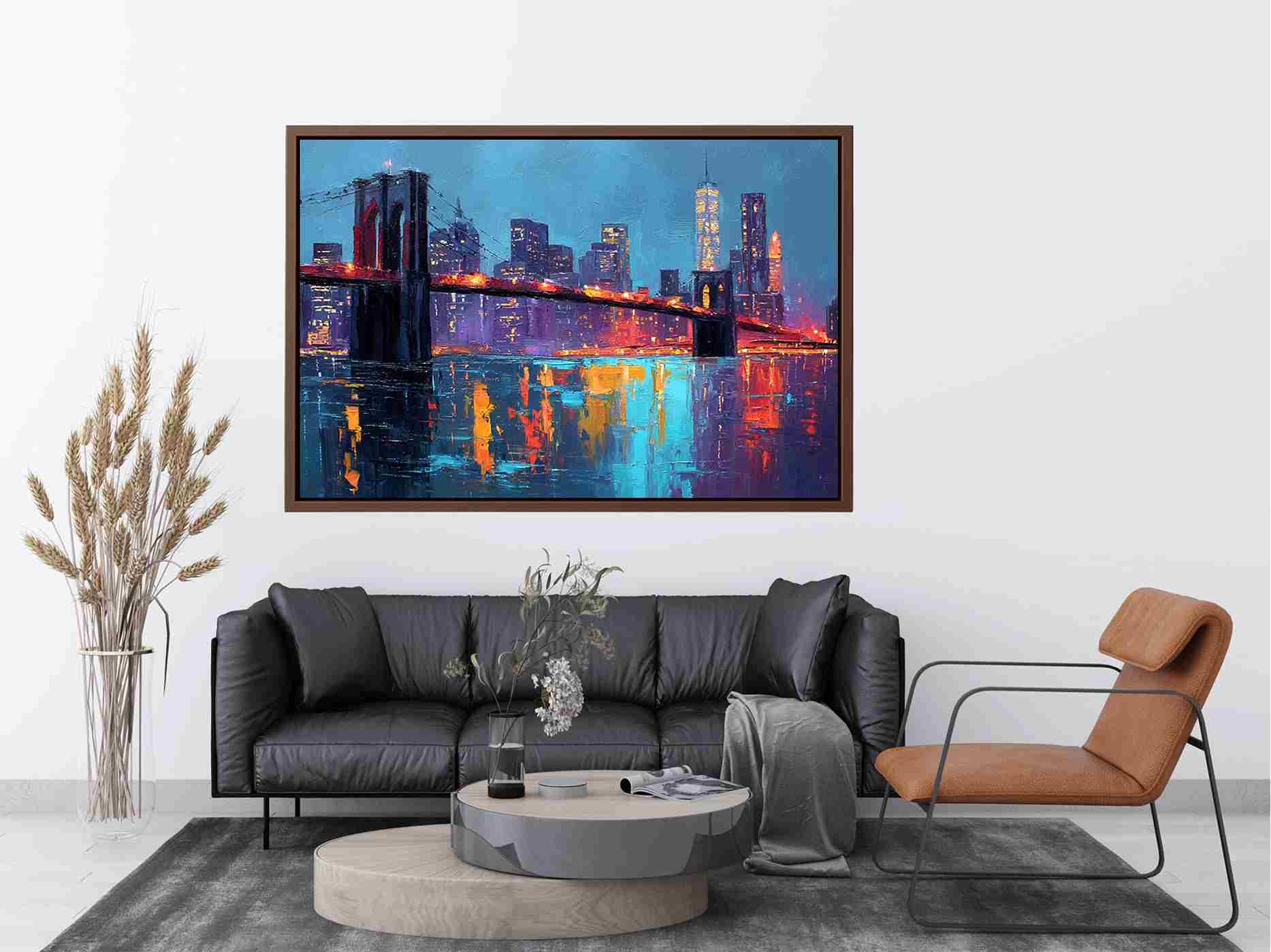 Brooklyin Bridge Abstract Painting