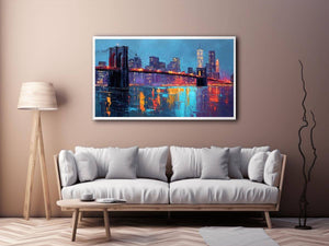 Brooklyin Bridge Abstract Painting