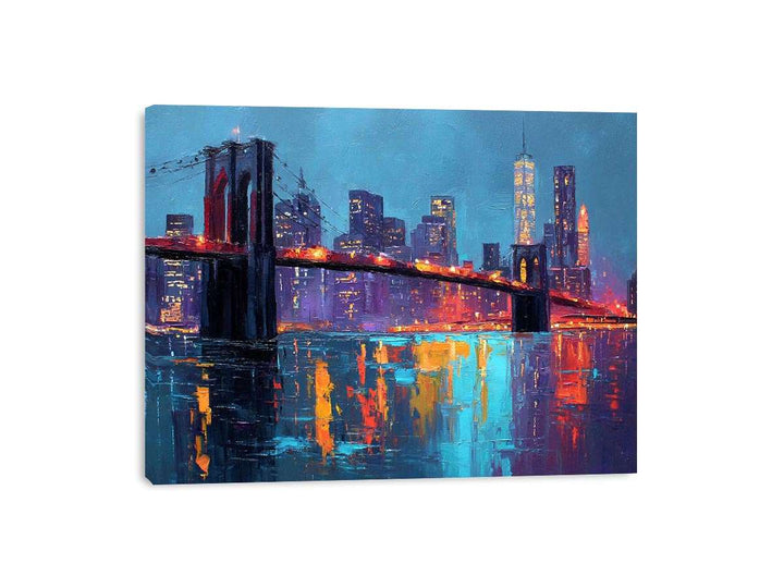 Brooklyin Bridge Abstract Painting