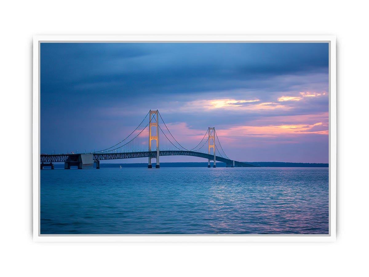 Mackinac Bridge ��� Michigan Framed Print