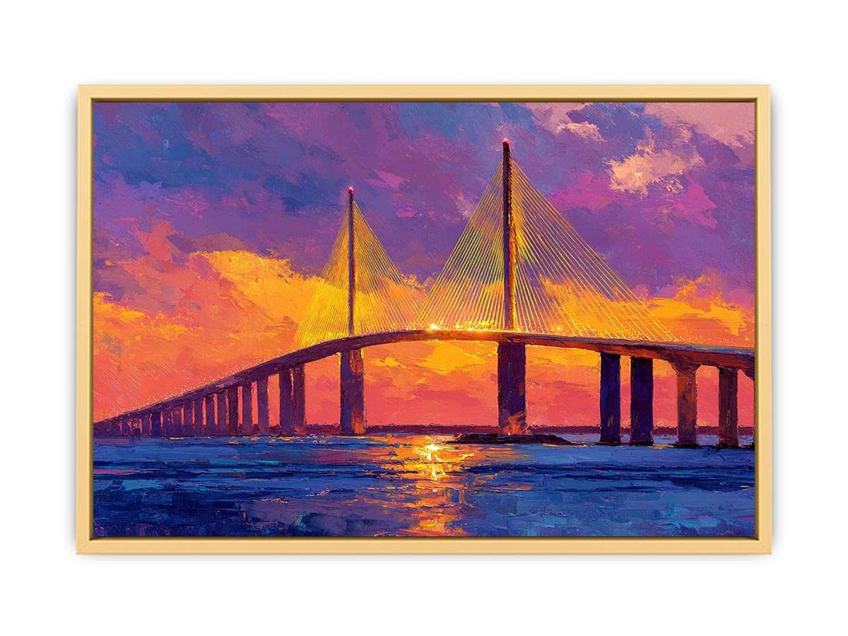 Sunshine Skyway Bridge  Streched canvas