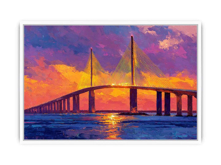 Sunshine Skyway Bridge Framed Print