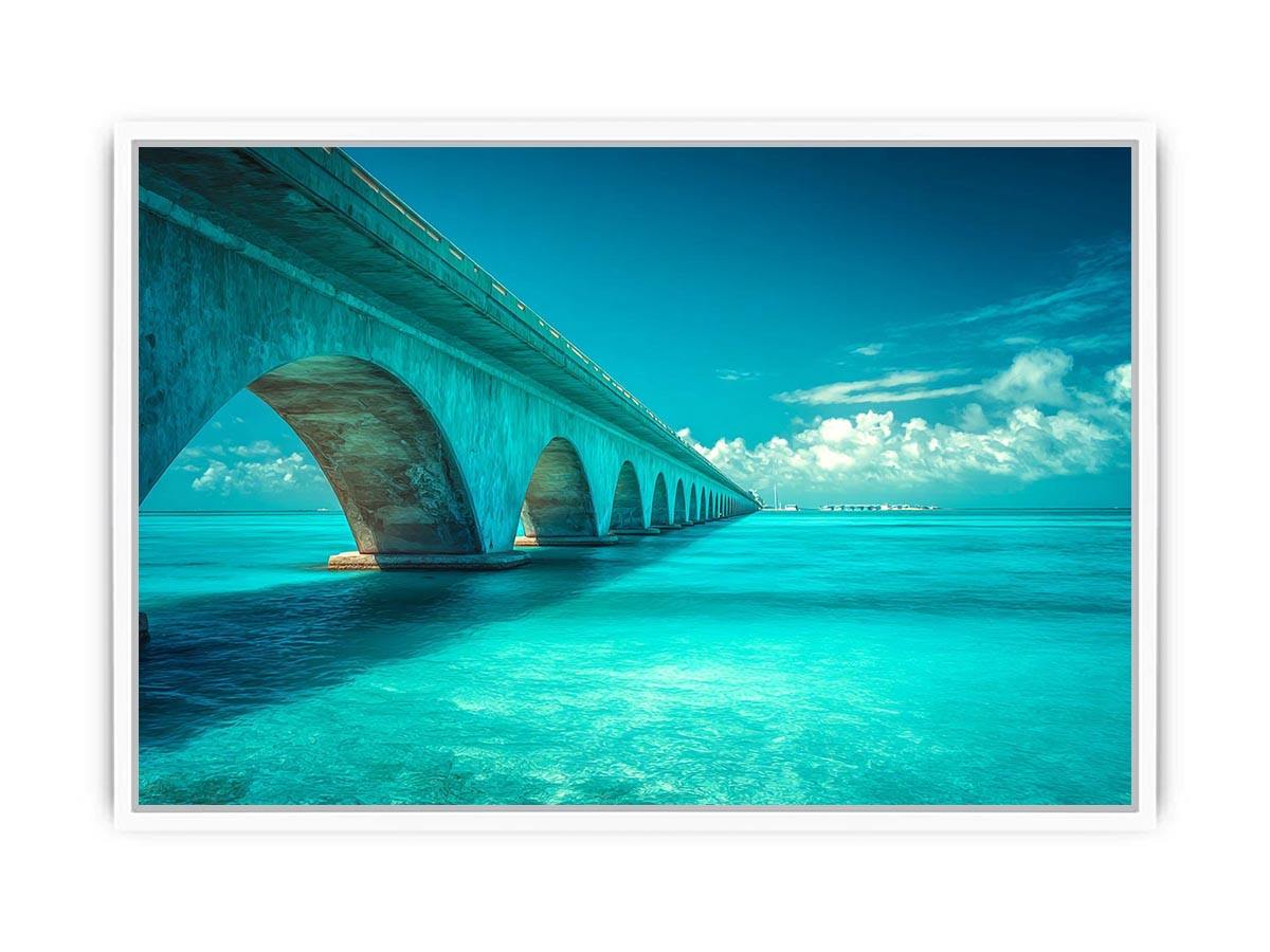 Seven Mile Bridge ��� Florida Keys Framed Print