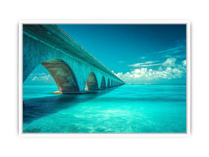 Seven Mile Bridge ��� Florida Keys Framed Print